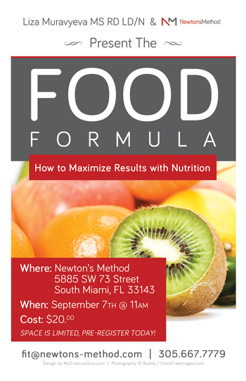 Newton's Method - Food Formula Flyer