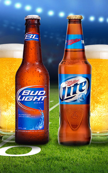 Bud Light VS Miller Lite Landing Page